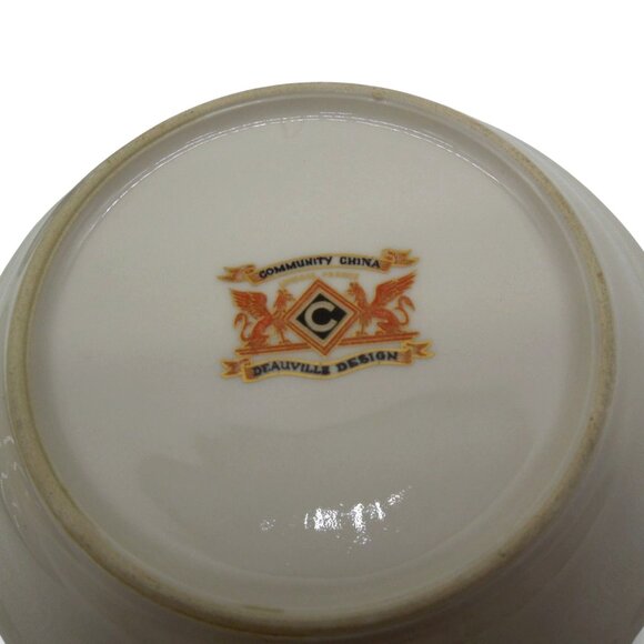 COMMUNITY CHINA Deauville Tea Set - Cup, Saucer, Plate, France Vintage 1930s - Picture 9 of 10